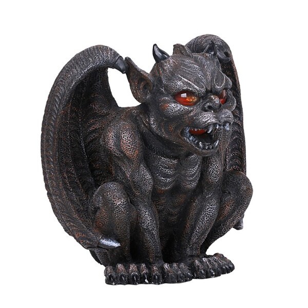 Winged Gargoyle Candle Holder Figurine Snaggle Teeth Votive